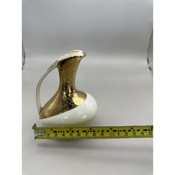 Vintage ALKA Bavaria Gold Frieze Porcelain 1950s Bud Vase/Pitcher - Picture 9 of 9
